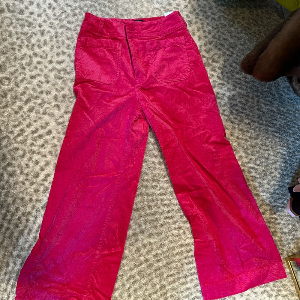 Maeve cropped Corduroy pants